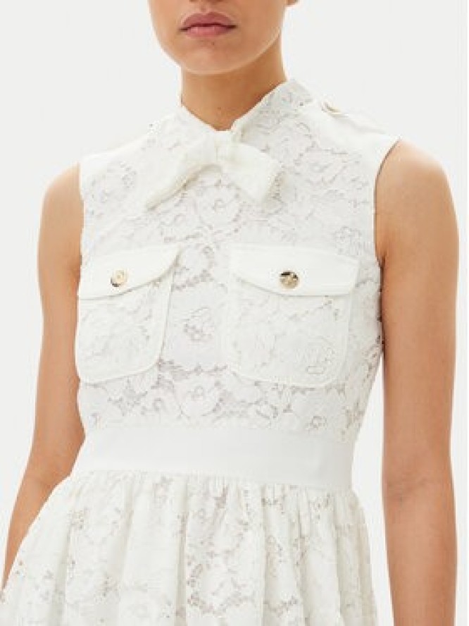 Artigli Sukienka koktajlowa ACAB000749 Biały Regular Fit