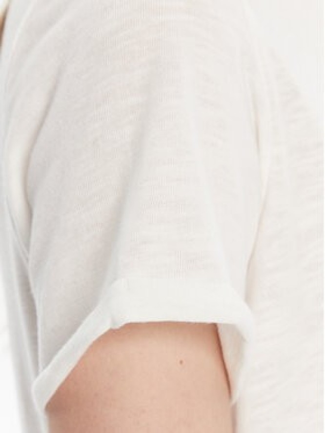 Roxy T-Shirt ERJZT05731-WBK0 Biały Regular Fit