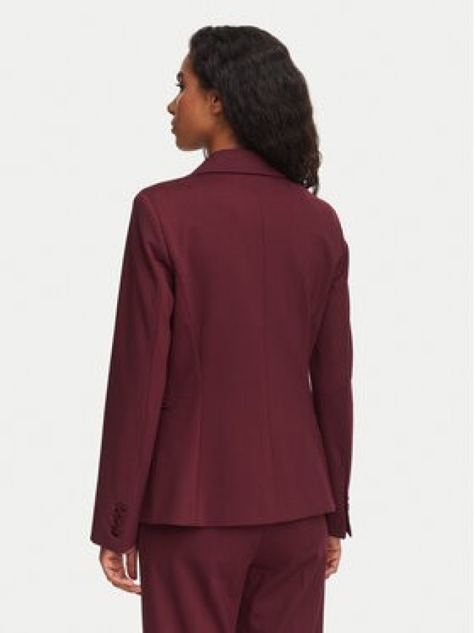 Marella Marynarka Gommoso 2623916034 Bordowy Slim Fit