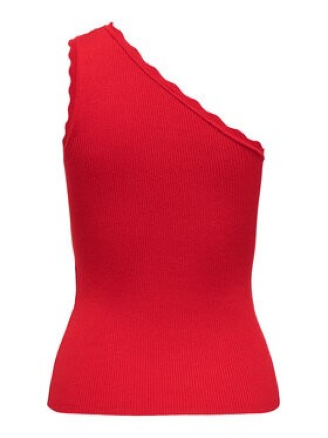 JDY Top Nanna 15351420 Czerwony Slim Fit