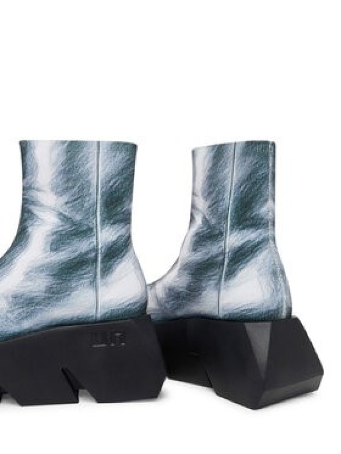 United Nude Botki Bull Canvas LO 110231006202 Srebrny