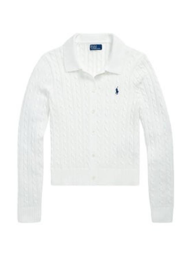 Polo Ralph Lauren Kardigan 211971881001 Biały Slim Fit