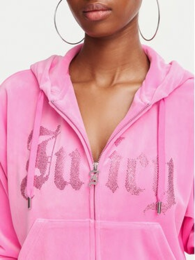 Juicy Couture Bluza Old Gothic JCWAS226333 Różowy Slim Fit