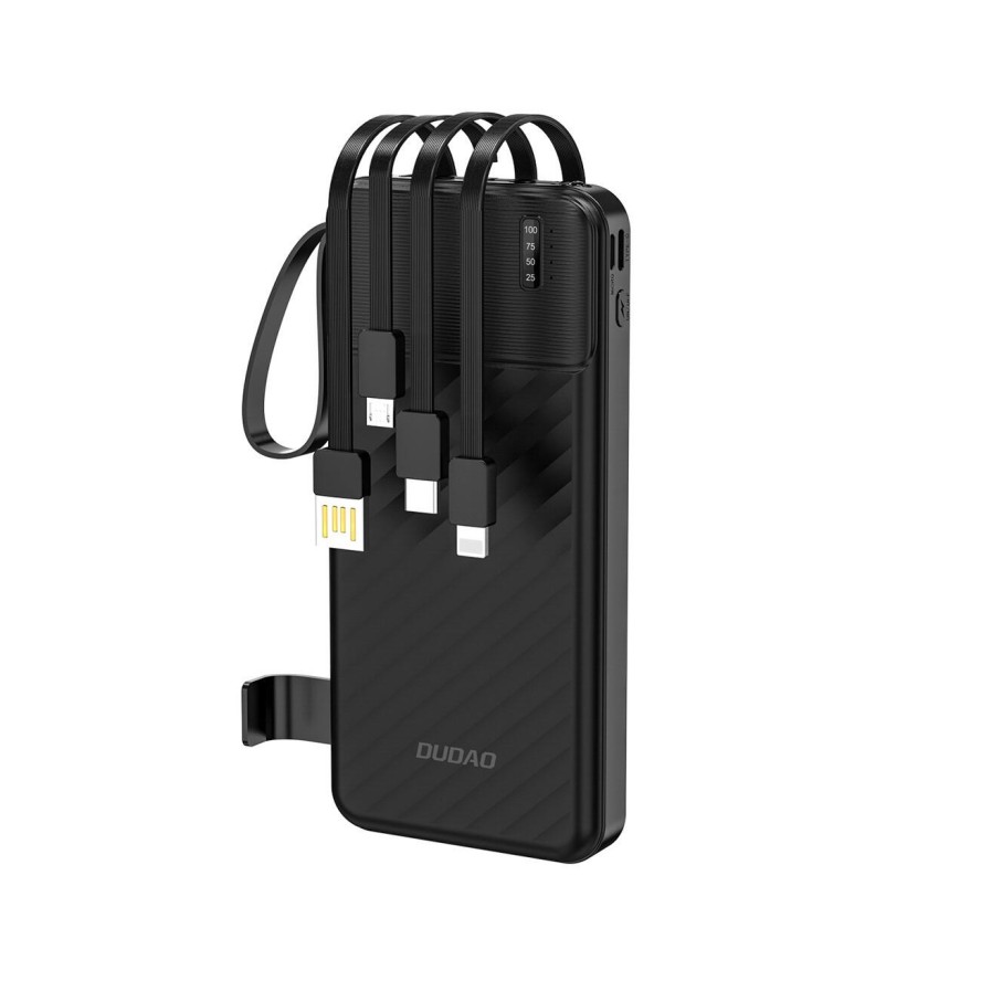 Powerbank Dudao k11 10000mAh z wbudowanymi kablami