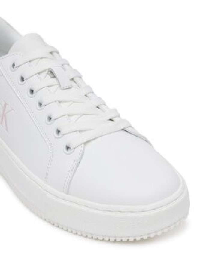 Calvin Klein Jeans Sneakersy Chunky Cupsole Ru Patch Lth Wn YW0YW01846 Biały