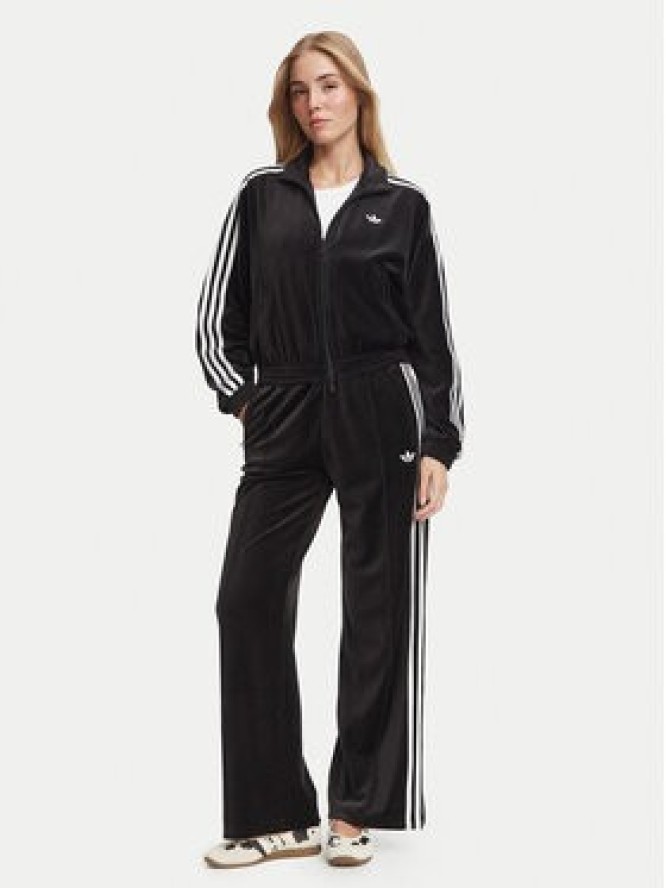 adidas Bluza Velour LG4297 Czarny Loose Fit