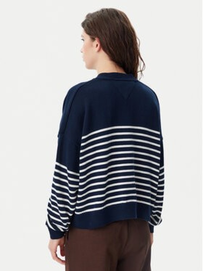 Tommy Jeans Kardigan DW0DW20257 Granatowy Relaxed Fit