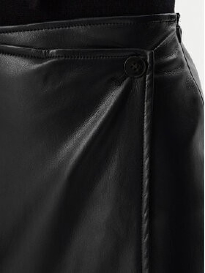 Marella Spódnica z imitacji skóry Emme by Marella Utile 2625776012 Granatowy Slim Fit