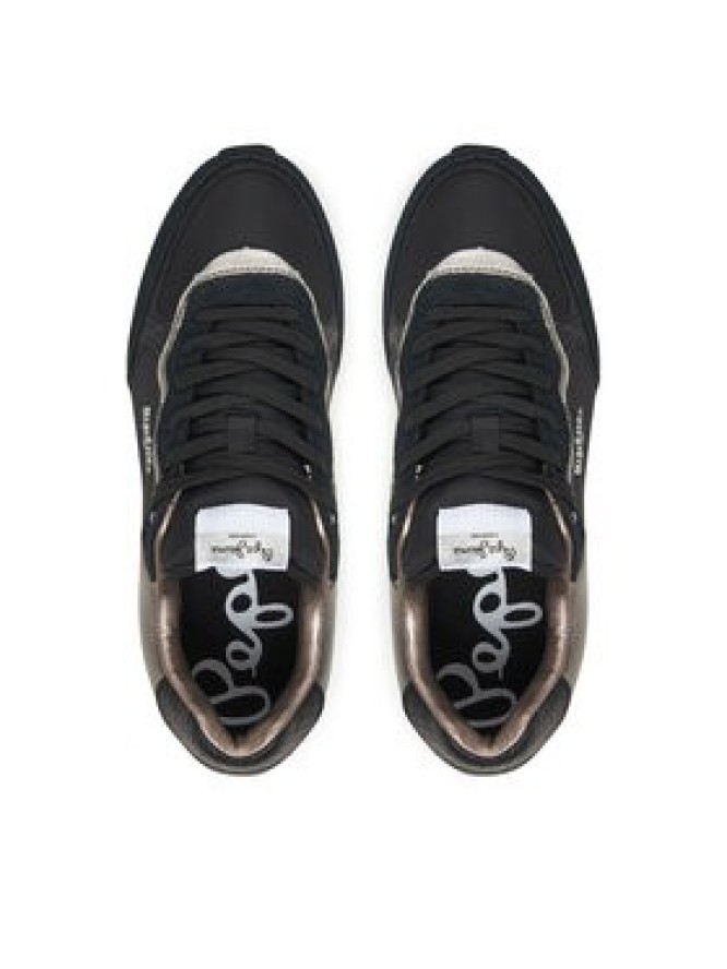 Pepe Jeans Sneakersy Rusper Glam W PLS600008 Czarny