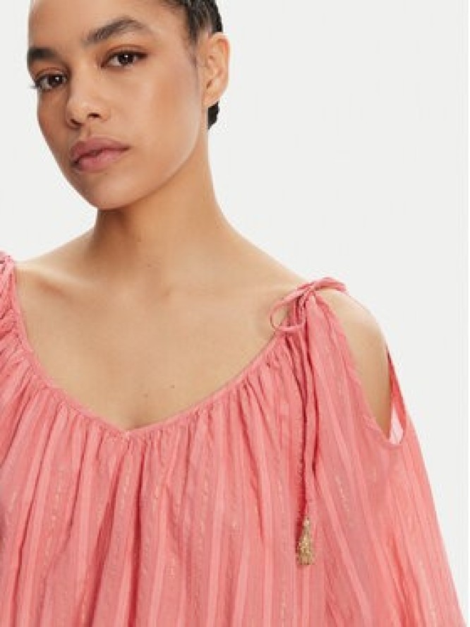 Devotion TWINS Sukienka letnia Amazing 025.357G Koralowy Loose Fit