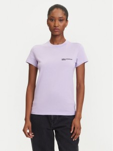 Karl Lagerfeld Jeans T-Shirt A1W17004 Fioletowy Slim Fit