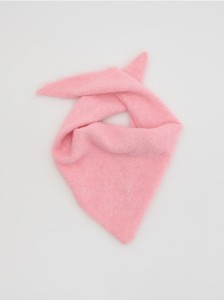 Trójkątna chusta - pastelowy róż