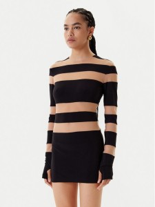 NORMA KAMALI Sukienka codzienna KK3243PMB48239 Czarny Slim Fit