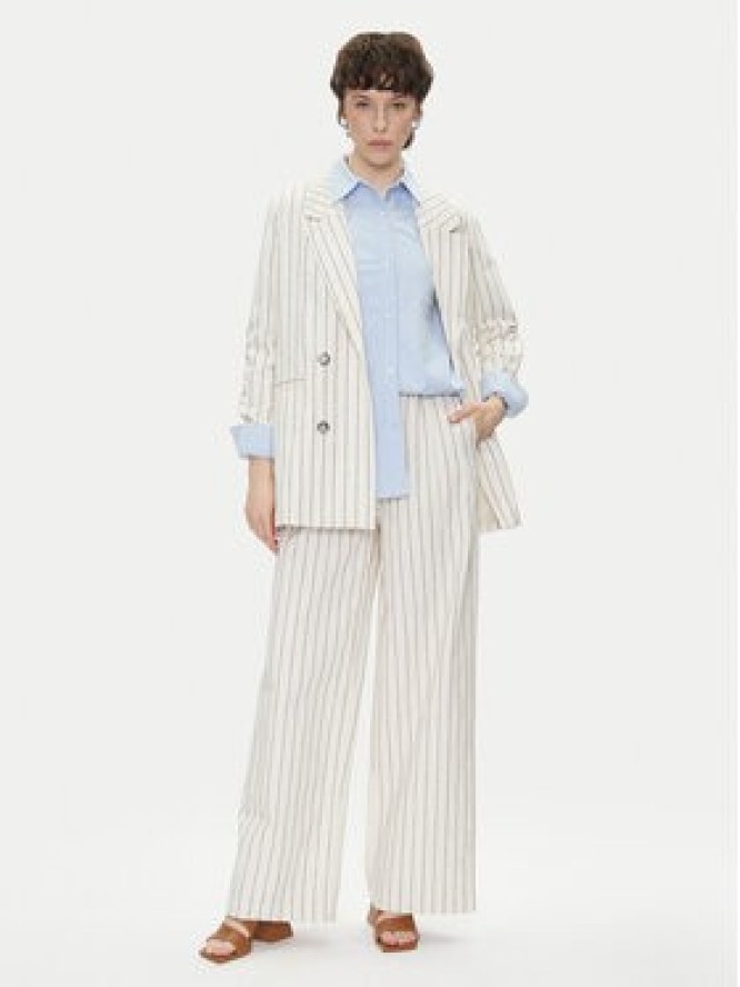 Pepe Jeans Marynarka Hannah PL402589 Écru Loose Fit