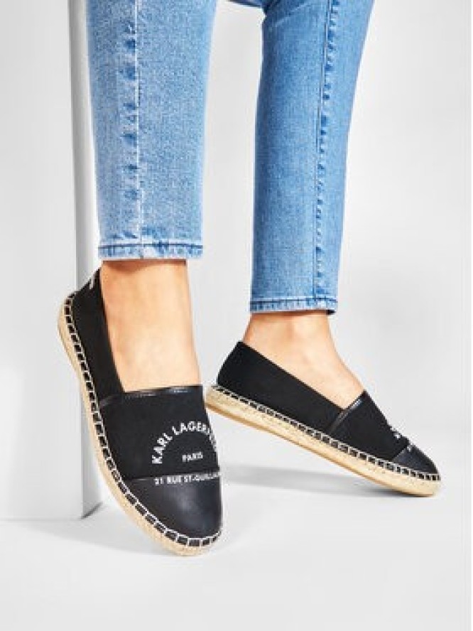 KARL LAGERFELD Espadryle KL80108 Czarny