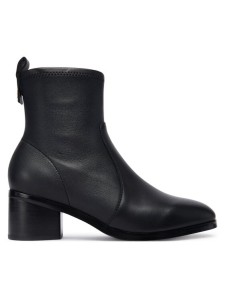 Tommy Hilfiger Botki Th Stretch Leather Bootie FW0FW08860 Czarny