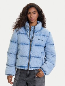 Guess Jeans Kurtka zimowa W5BL85 D6181 Niebieski Regular Fit