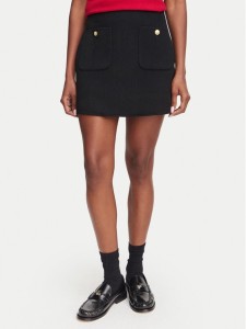 Tommy Hilfiger Spódnica mini WW0WW52234 Czarny Regular Fit