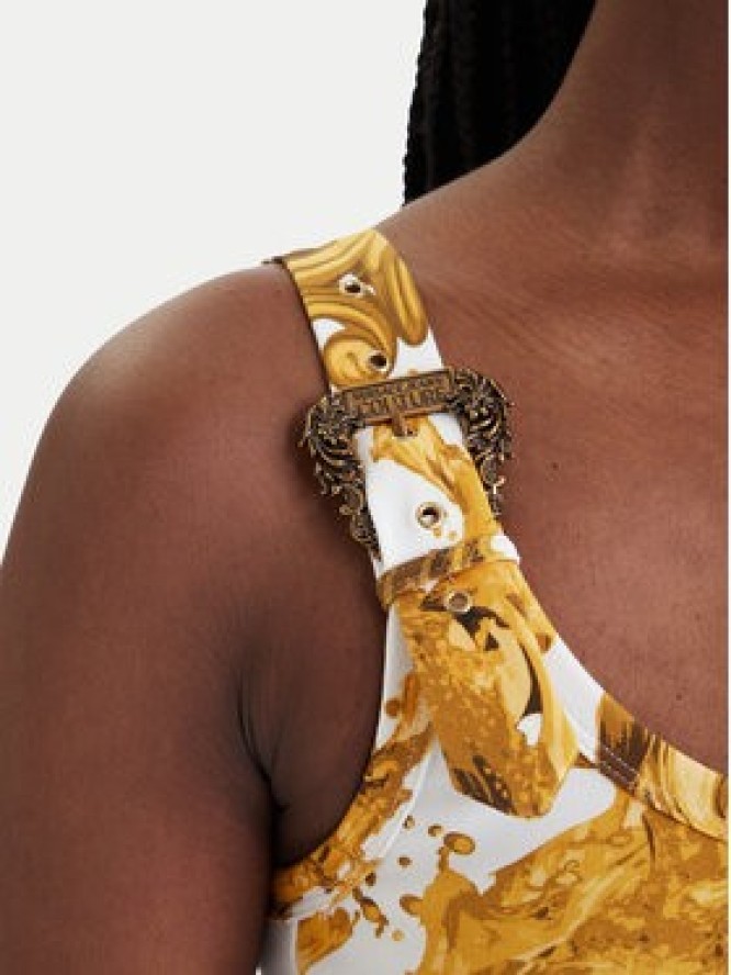 Versace Jeans Couture Sukienka codzienna 80HAO970 JS550 Biały Slim Fit