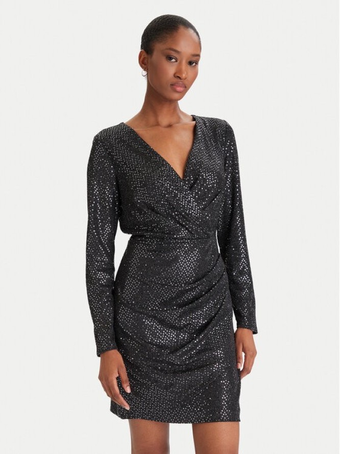 DKNY Sukienka koktajlowa DD5IZ632 Czarny Slim Fit