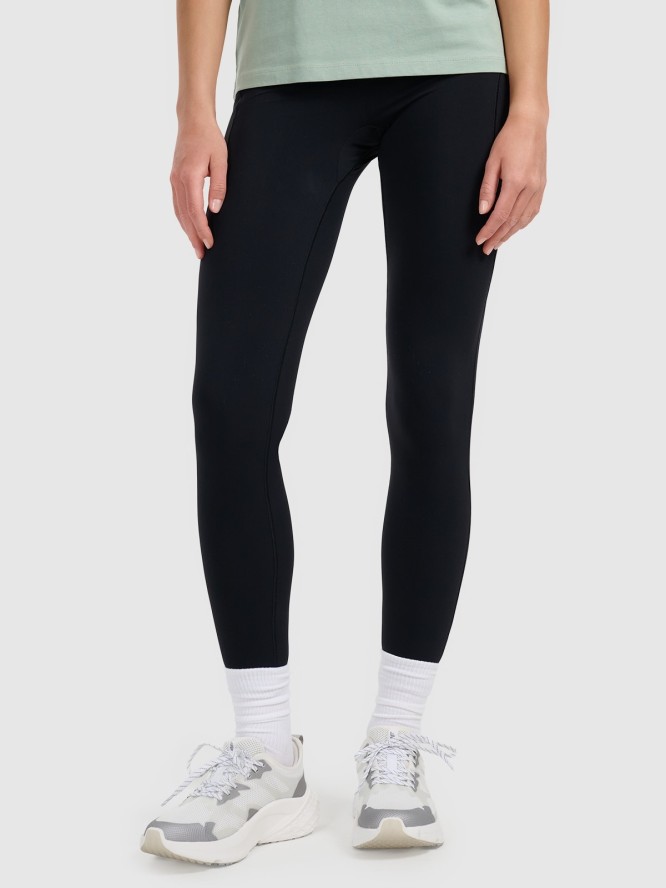 4F Legginsy dzianinowe damskie - czarne XL