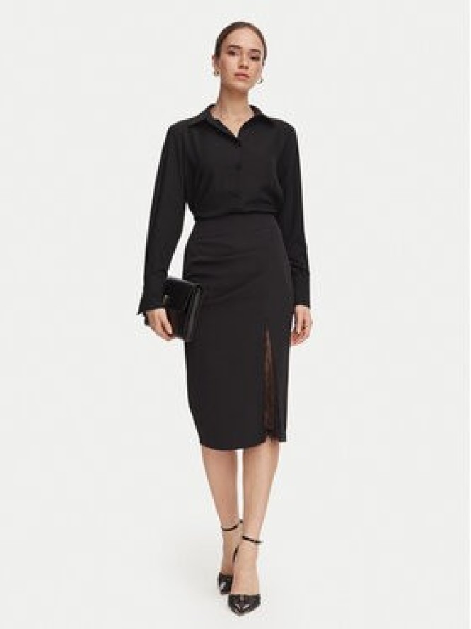 Rinascimento Spódnica ołówkowa CFC0130486003 Czarny Slim Fit