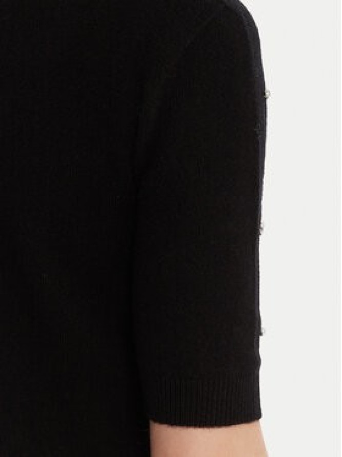 KAOS Sweter RI1KT021 Czarny Regular Fit