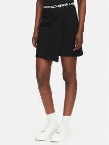 Karl Lagerfeld Jeans Spódnica mini B3W12004 Czarny Regular Fit