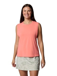 Columbia Top funkcyjny "Chill River Tank II" w kolorze łososiowym rozmiar: XS