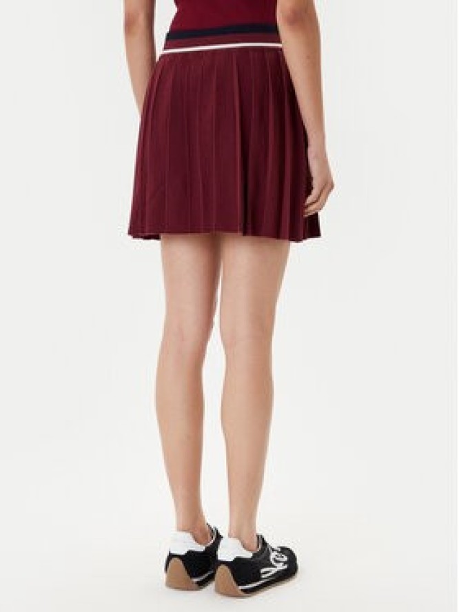 Guess Spódnica plisowana V5BD02 Z1152 Bordowy Regular Fit