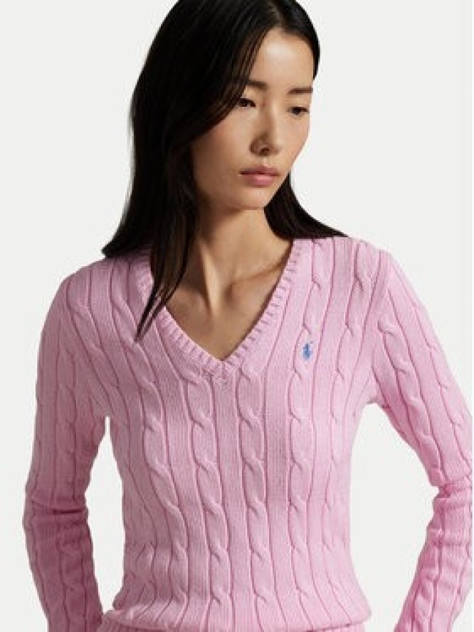 Polo Ralph Lauren Sweter 211971870006 Różowy Slim Fit