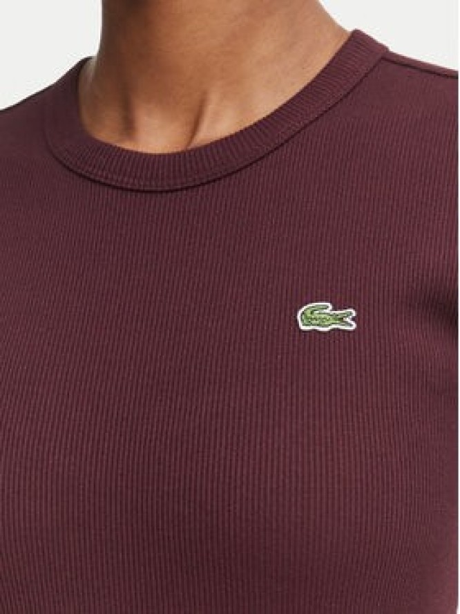 Lacoste T-Shirt TF5538 Bordowy Slim Fit