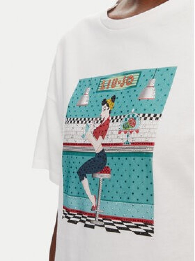 Liu Jo T-Shirt WA5342 JS923 M9505 Biały Regular Fit