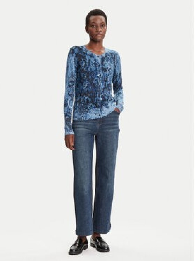 Desigual Kardigan Kassidy 25WWJF12 Niebieski Regular Fit