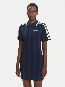 adidas Sukienka codzienna Football Inspired Graphic JW5143 Granatowy Regular Fit