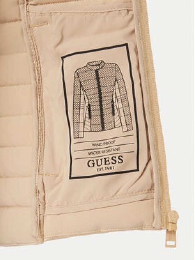 Guess Kurtka przejściowa W6YL16 W2891 Beżowy Slim Fit