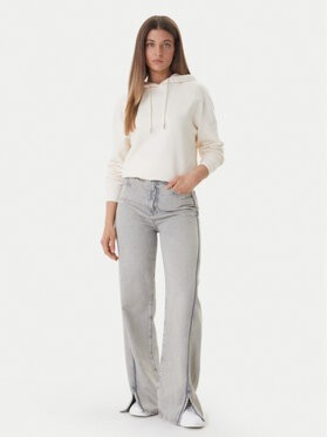 Calvin Klein Jeans Bluza LV047C224G Écru Boxy Fit