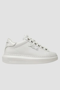 KARL LAGERFELD Białe sneakersy damskie KAPRI Rhinestone Karl Trim, Rozmiar 39