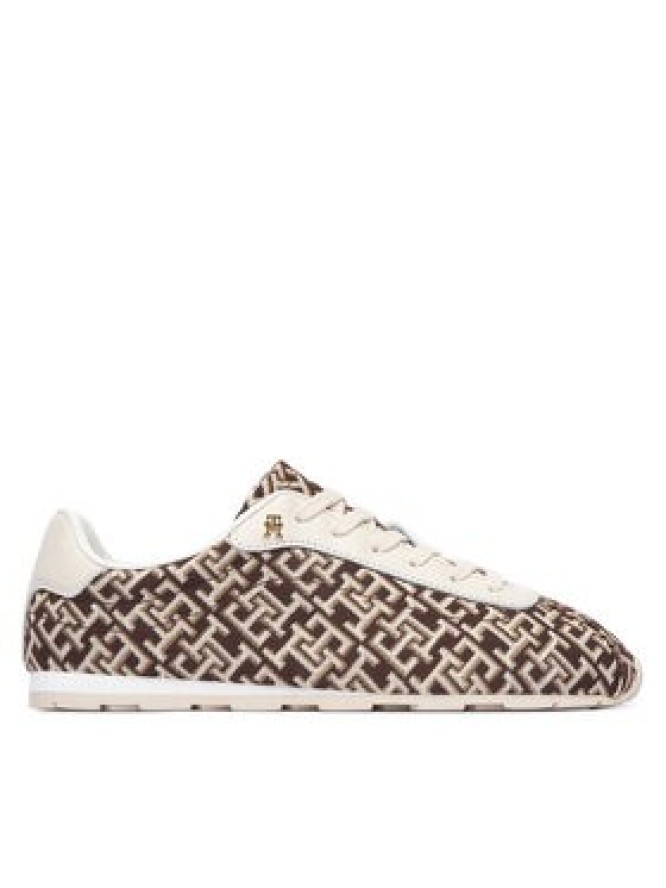 Tommy Hilfiger Sneakersy Bella Monogram Sneaker FW0FW09523 Brązowy