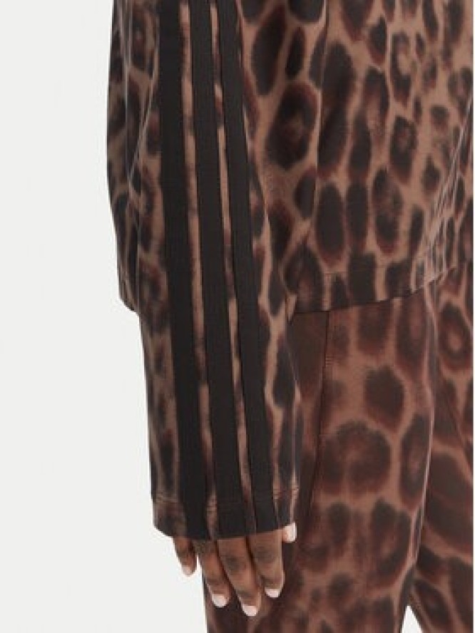 adidas Kurtka przejściowa Seasonal Essentials Leopard Print JZ0297 Brązowy Loose Fit