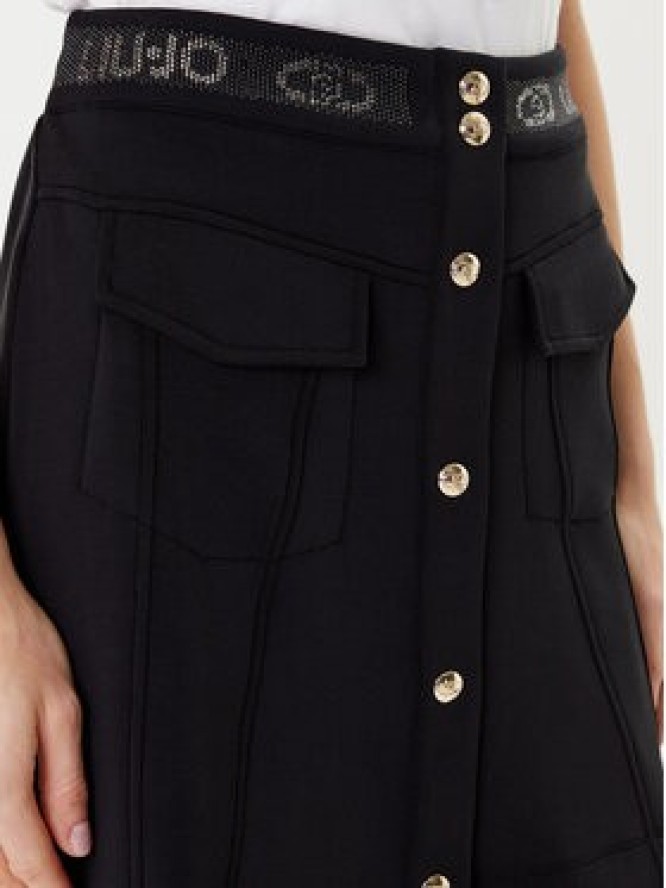 Liu Jo Spódnica TF5092 J4616 Czarny Regular Fit