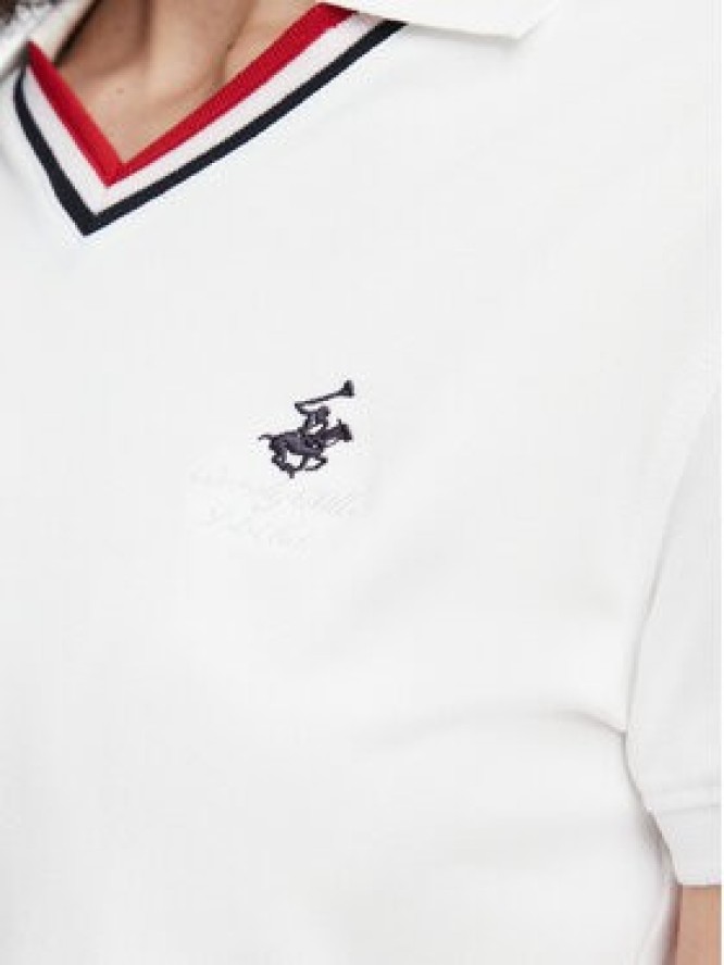 Beverly Hills Polo Club Polo P-SS26W-P2217 Biały Regular Fit