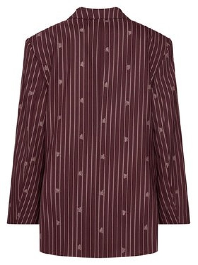 HUGO Marynarka Antegi 50554428 Bordowy Relaxed Fit