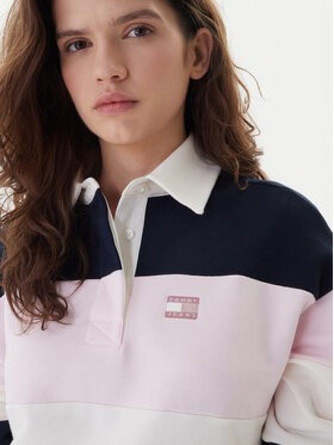 Tommy Jeans Bluza Badge DW0DW21927 Kolorowy Relaxed Fit