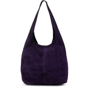 Worek A4 skórzany fioletowy U35