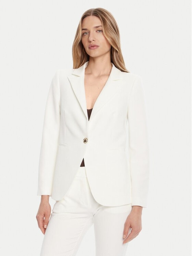 Rinascimento Marynarka CFC0126224003 Biały Regular Fit