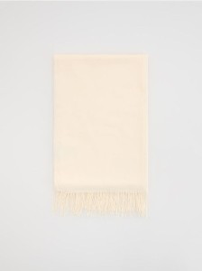 Szalik z wiskozą - złamana biel