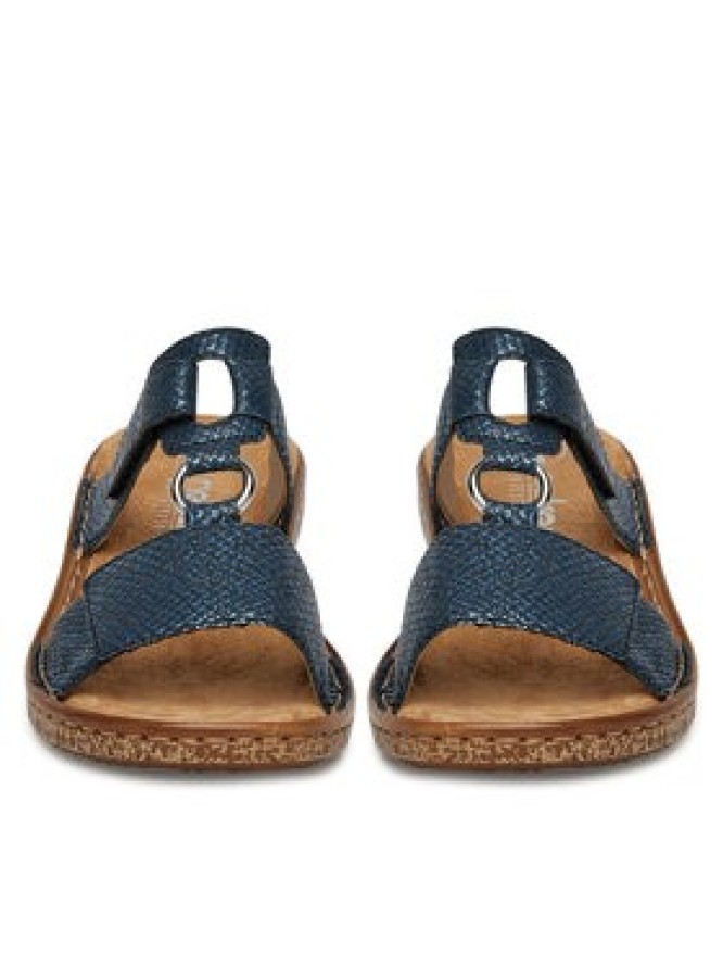 Rieker Klapki 628P9-14 Granatowy