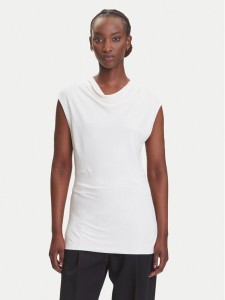 BOSS Bluzka Elamma 50541896 Biały Slim Fit