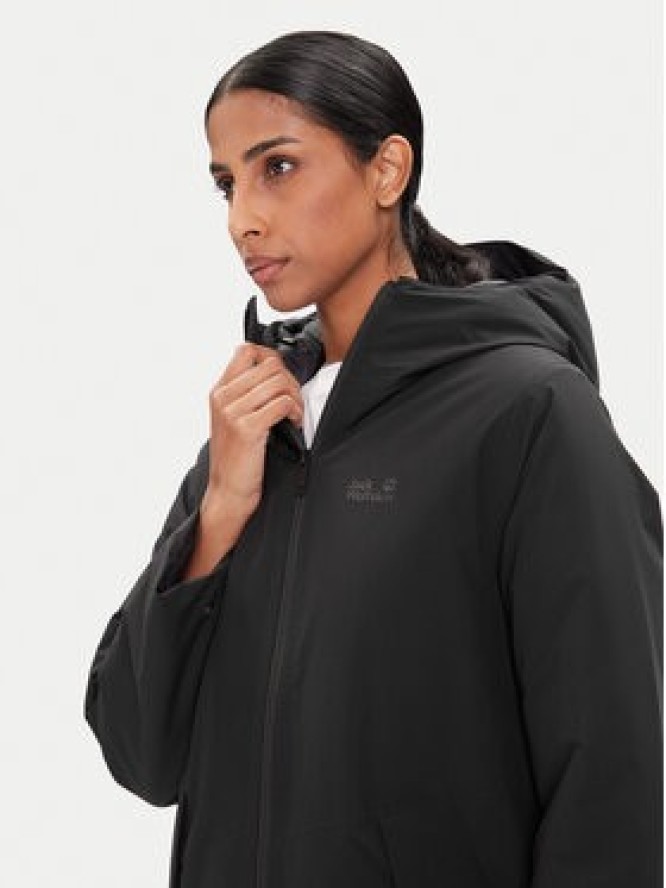 Jack Wolfskin Kurtka zimowa Frost Haven A65091 Czarny Regular Fit